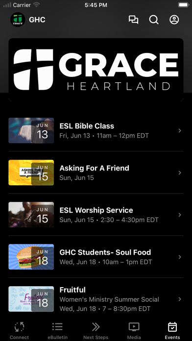 Grace Heartland Church Screenshot