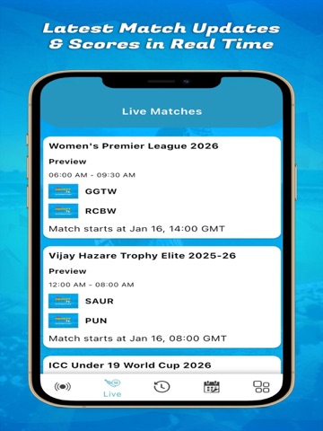 Live Cricket TV Scores iPad screenshot 5