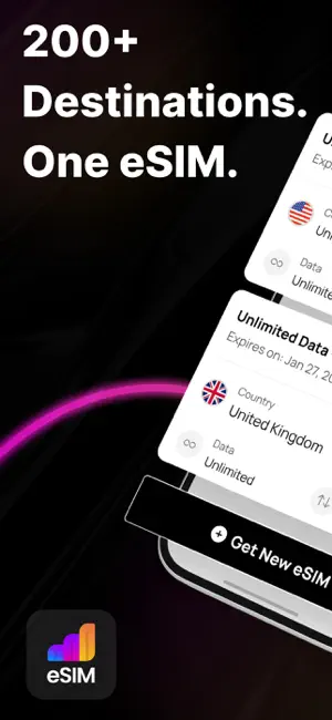 eSIM Card: Travel, 5G Internet screenshot 1
