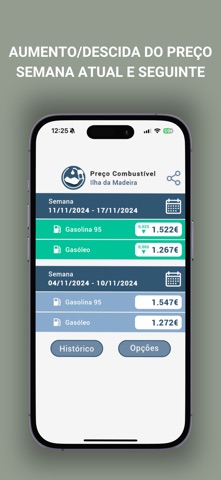 Preço Combustível Madeira screenshot