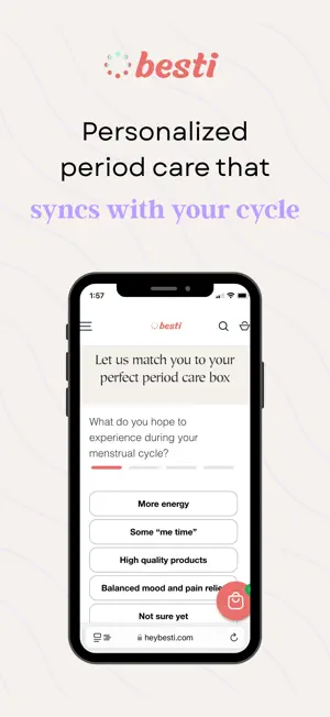 Besti Period Tracker screenshot 1