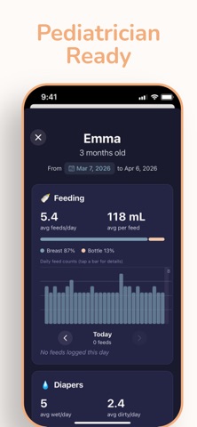Baby Tracker - Pippy AI Log iPhone screenshot
