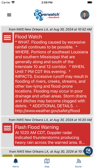 Overwatch by RescAlert iPhone screenshot 7 - Social Networking app
