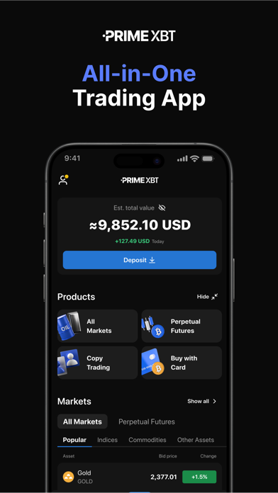PrimeXBT: Trading & Investing Screenshot