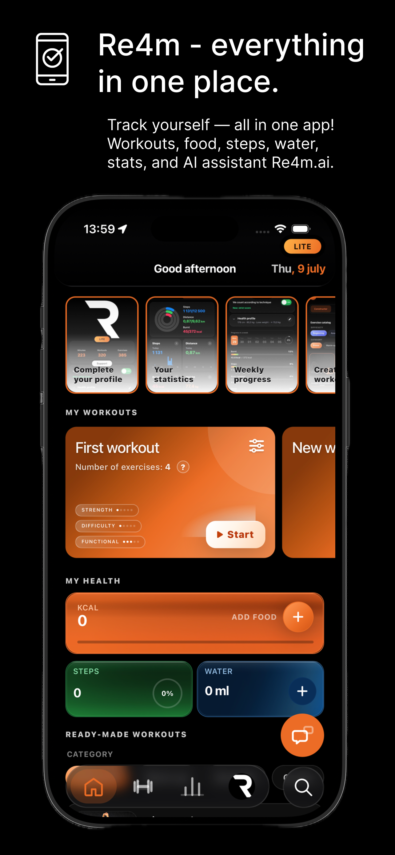 Re4m: Home Fitness Workouts screenshot 5