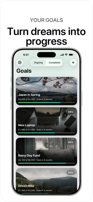 Goaley - Savings Tracker screenshot 1