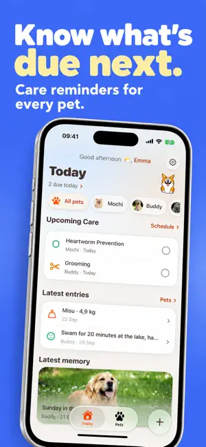 Pet Care Log & Reminders: Dote screenshot 2