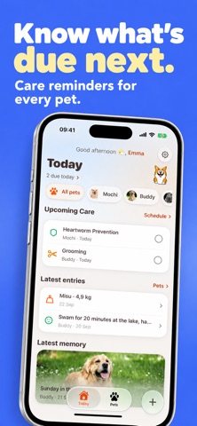 Pet Care Log & Reminders: Dote Screenshot 2 of 7
