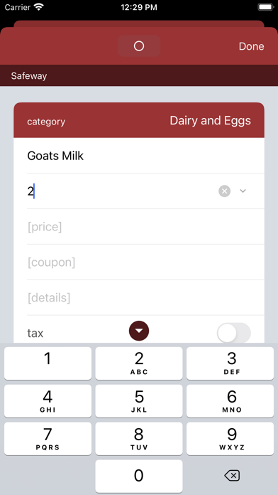KwikSHOP Screenshot