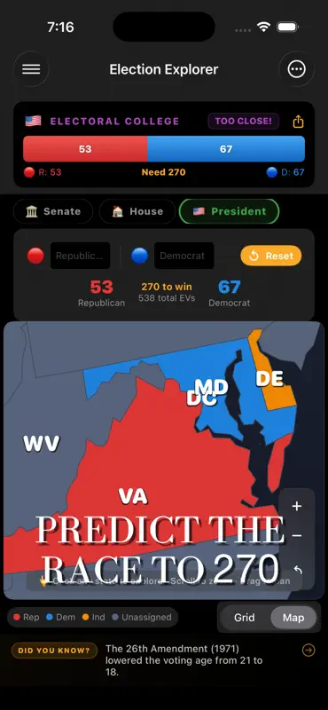 Election Explorer: 2026 Map screenshot 7 of 7