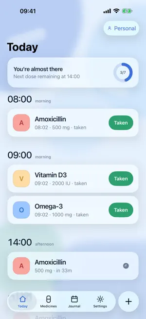 Pillbox: Medicine Reminder screenshot 1
