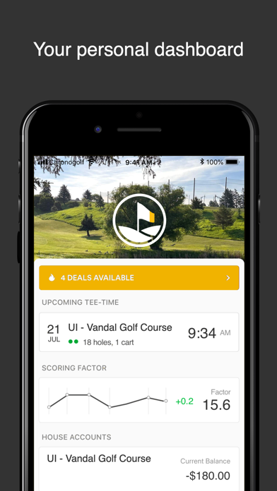 UI Vandal Golf iPhone screenshot 1 - Sports app