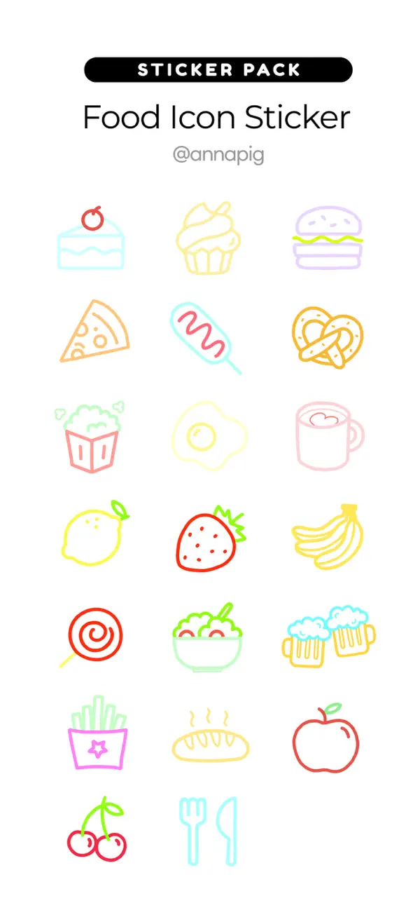 Screenshot #1 pour Food Icon Sticker