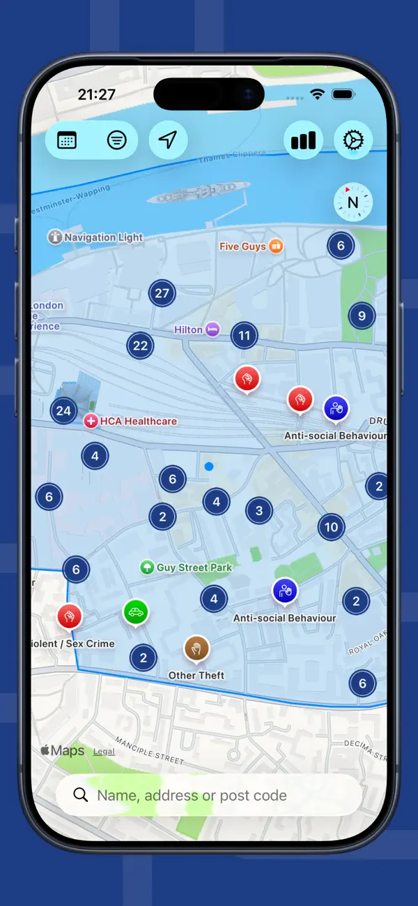 Screenshot #1 pour Crime Map Watch UK