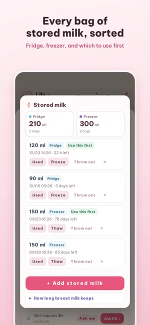 KK New Mum – Baby Tracker screenshot 4