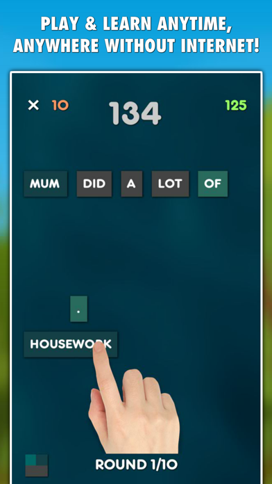 Screenshot #2 pour Broken Sentences: Grammar Game