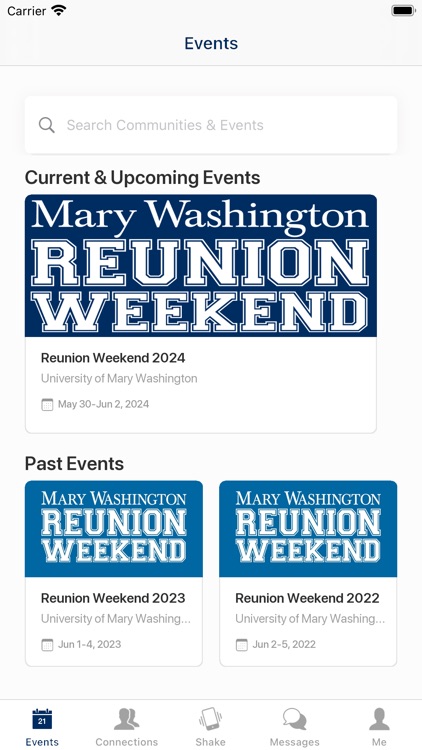 Mary Washington Alumni Events