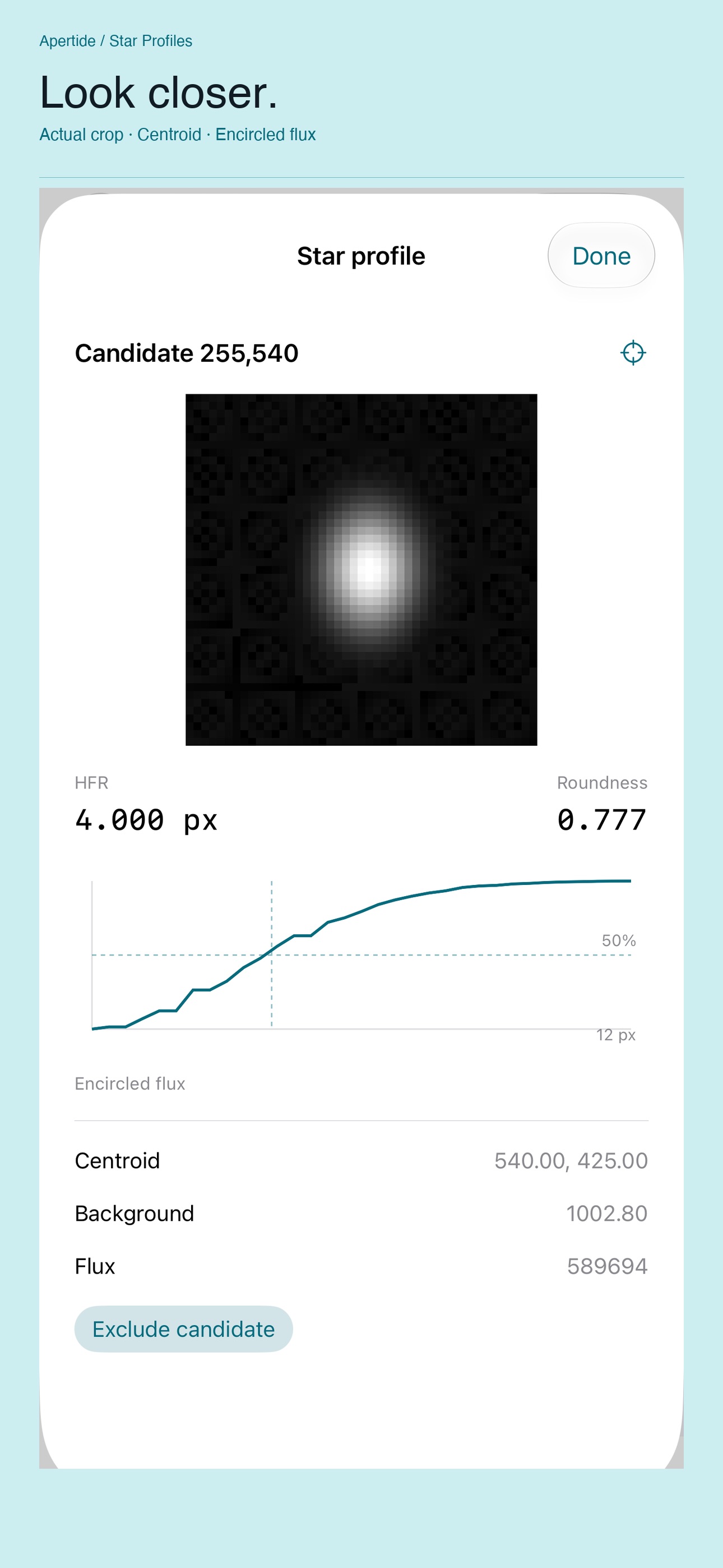 Screenshot 2 of Apertide Star Profiles