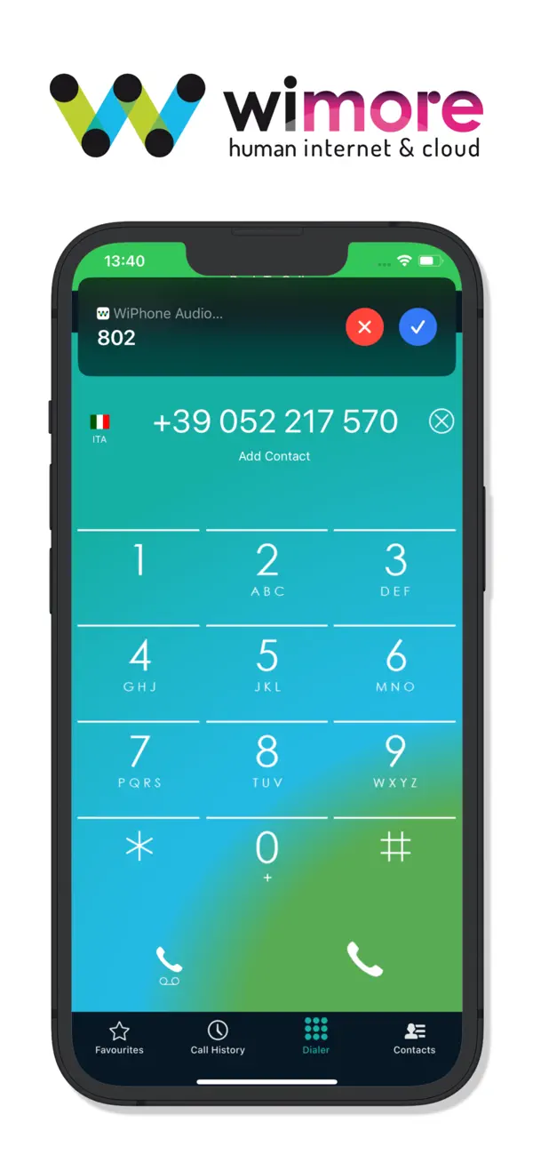 Screenshot #1 pour WiPhone