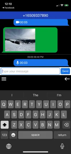 Скриншот Cloud Chat For Cloud Phone на iPhone 3