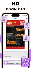 Menu Maker - Food & Restaurant screenshot