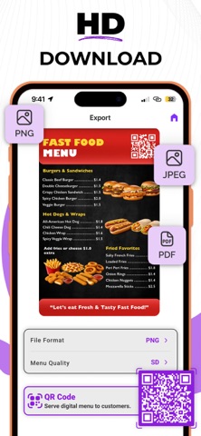 Menu Maker - Food & Restaurant screenshot