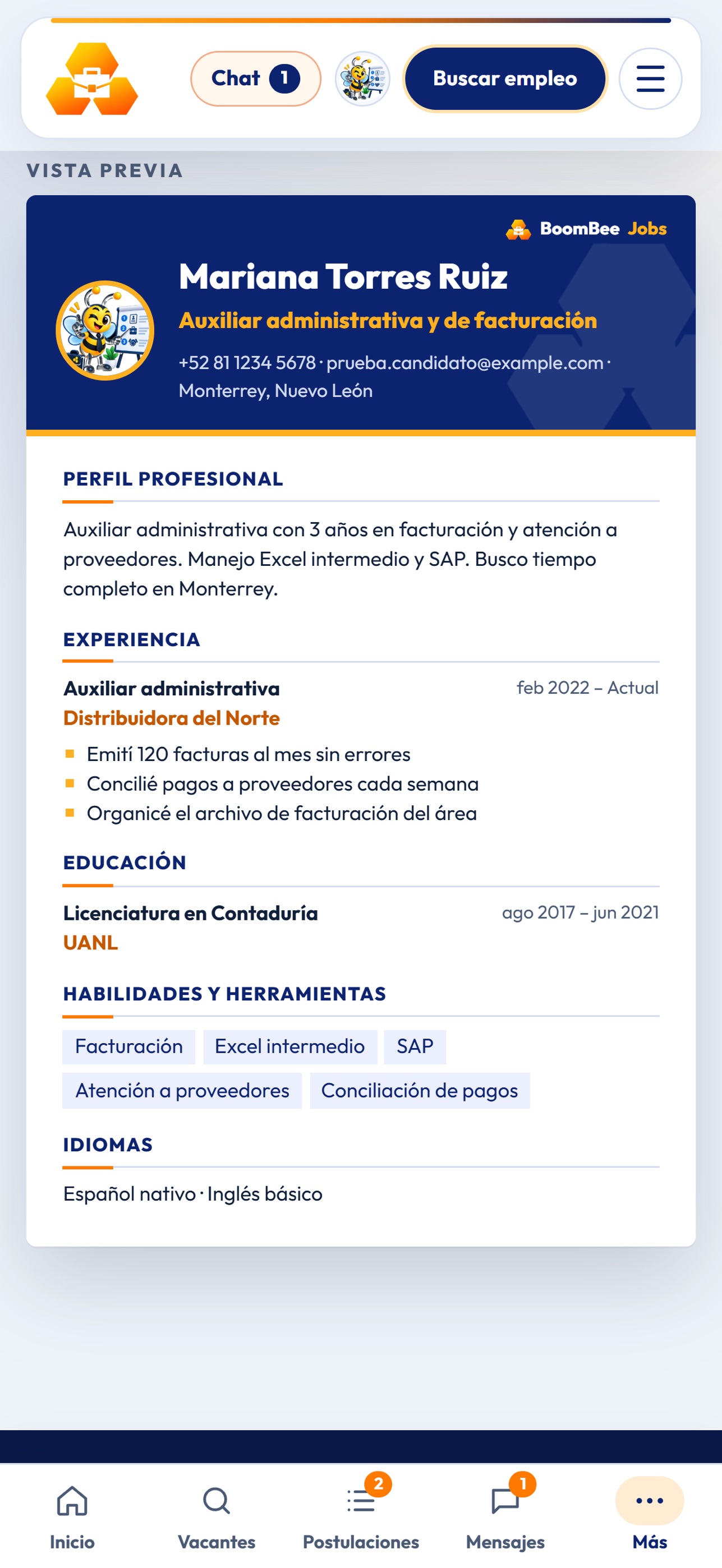 Screenshot 3 of BoomBeeJobs: Bolsa de Trabajo