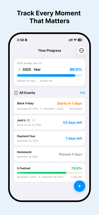 Time Progress App Screenshot 1 of 3
