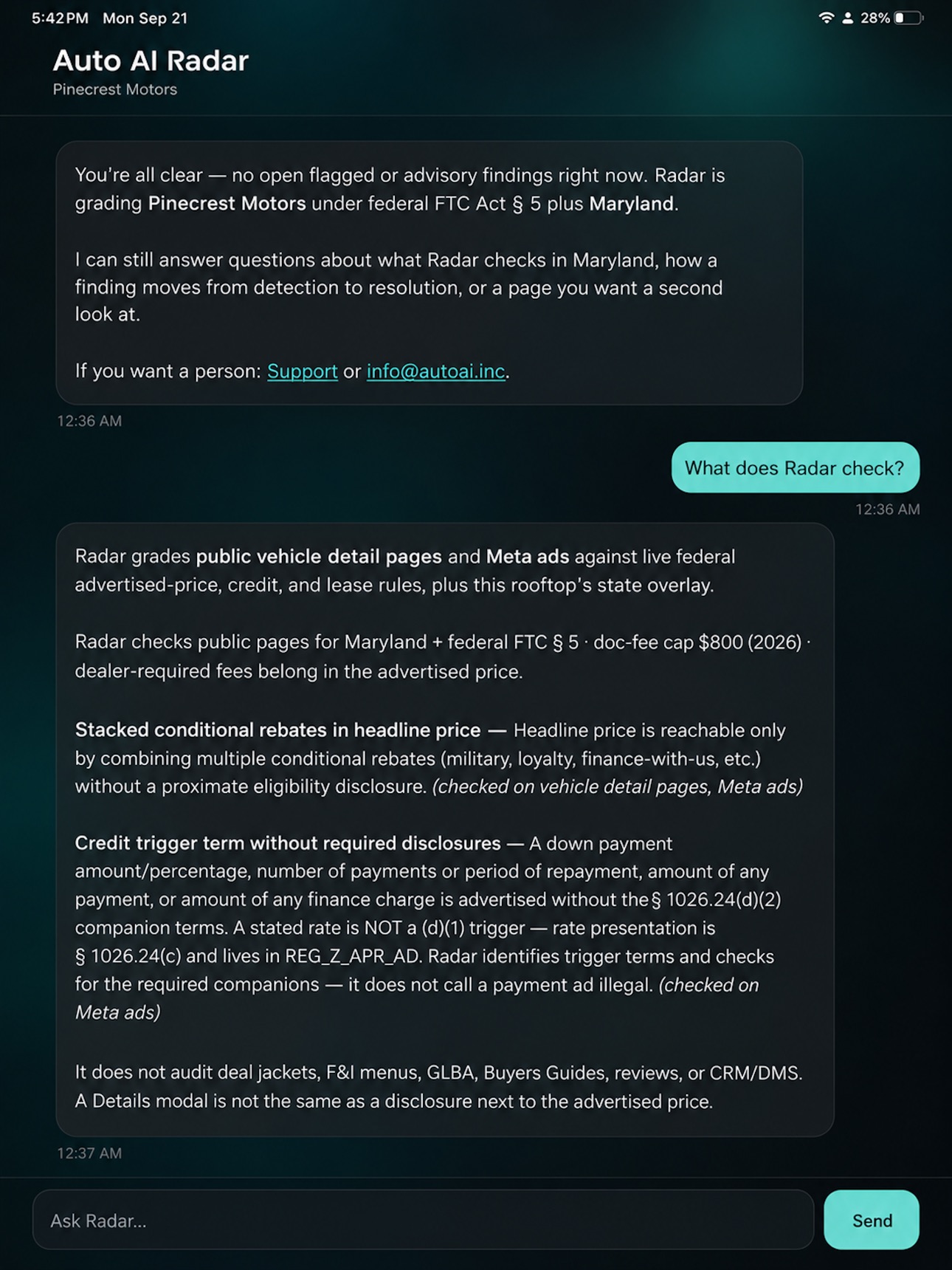 Screenshot 6 of Radar by Auto AI