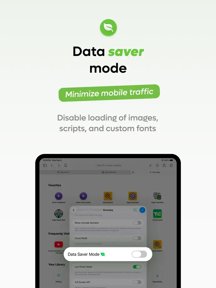 Orion Browser iPad screenshot 4