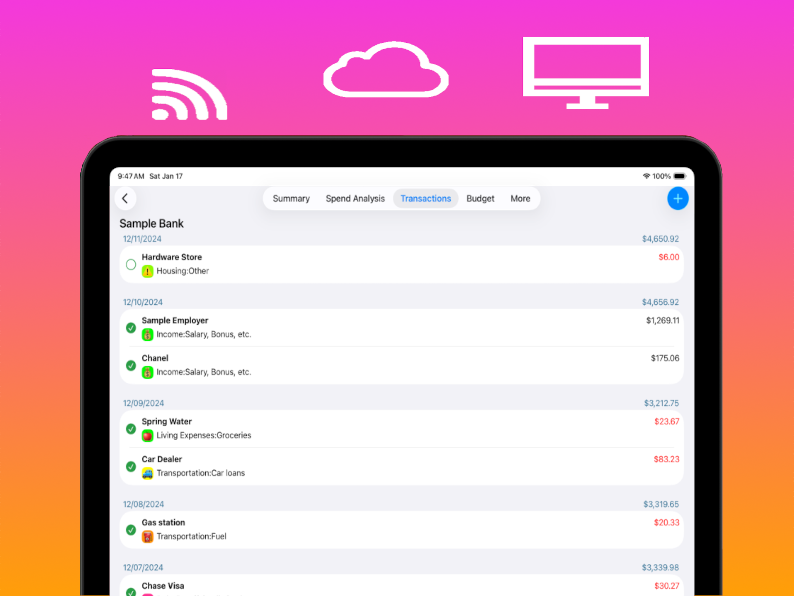 Tracken: Budget Planner