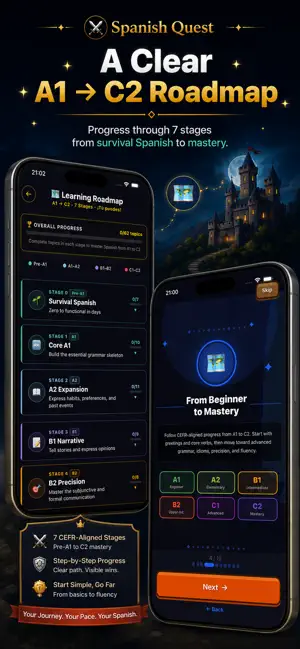 Spanish Quest: Learn Spanish screenshot 2