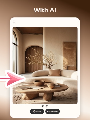 Hestior Interior AI Architect iPad screenshot