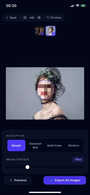 AI Face Blur screenshot 4