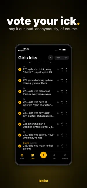 Icklist screenshot 2