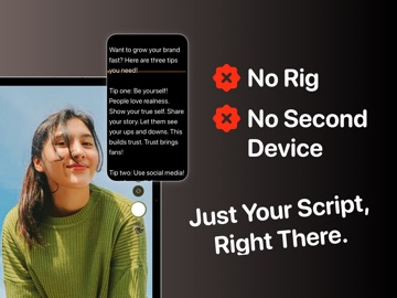 Floating Teleprompter for iPad iPad screenshot