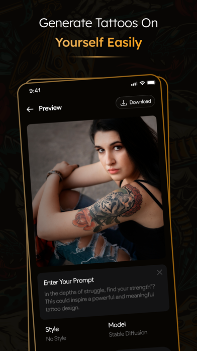 Inkee: AI Tattoo Art Generator Screenshot