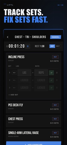 LIFTL: Workout Tracker Screenshot 4 of 9