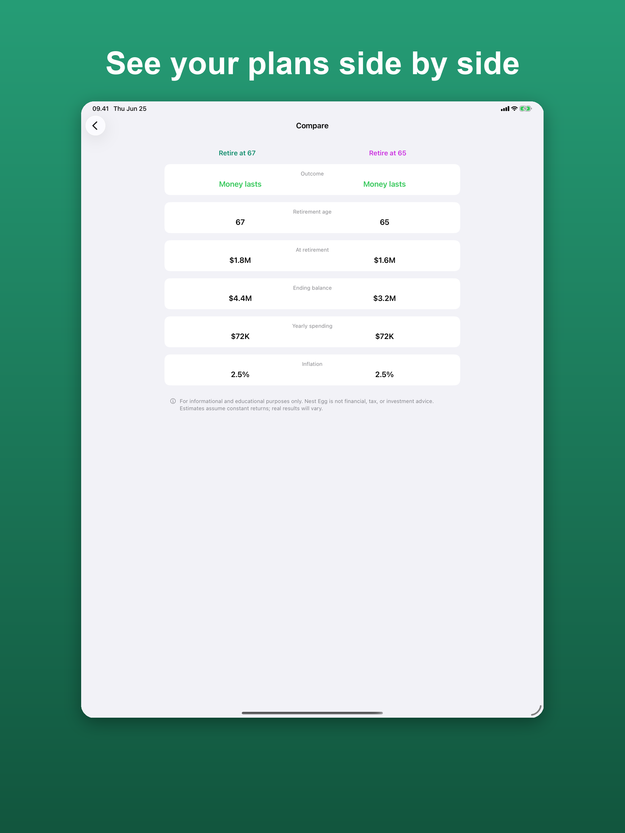 Retirement Calculator Nest Egg screenshot 20