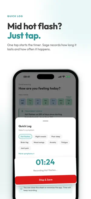 Sage: Menopause & Peri Tracker screenshot 4