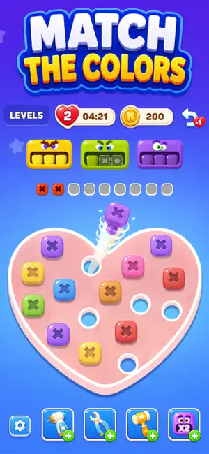 Monster Screw: Tooth Fix Sort screenshot 1