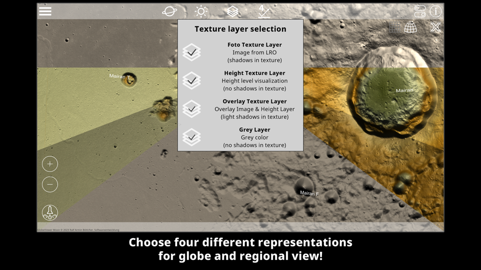 #4. GlobeViewer Moon (macOS) بواسطة: RAB-Software