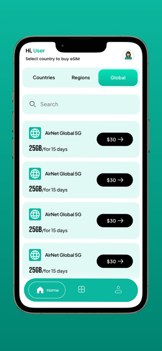 Airnet eSIM Screenshot 1 of 6