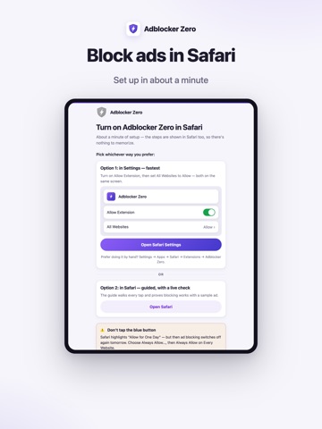 Adblocker Zero Extension