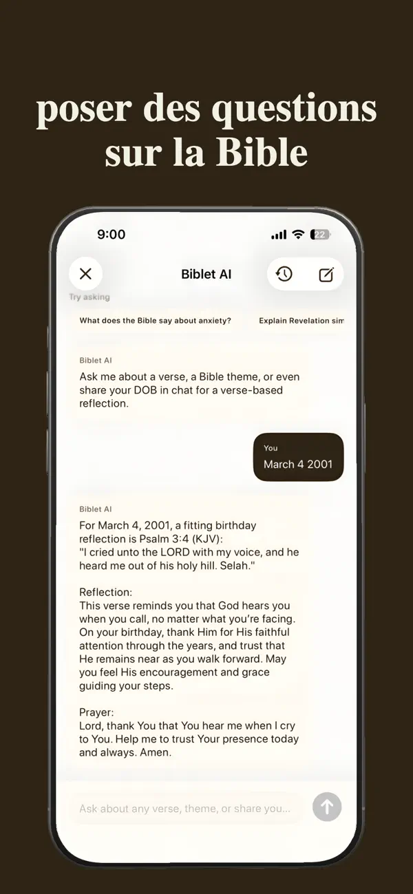 Screenshot #3 pour Bible widgets versets - Biblet
