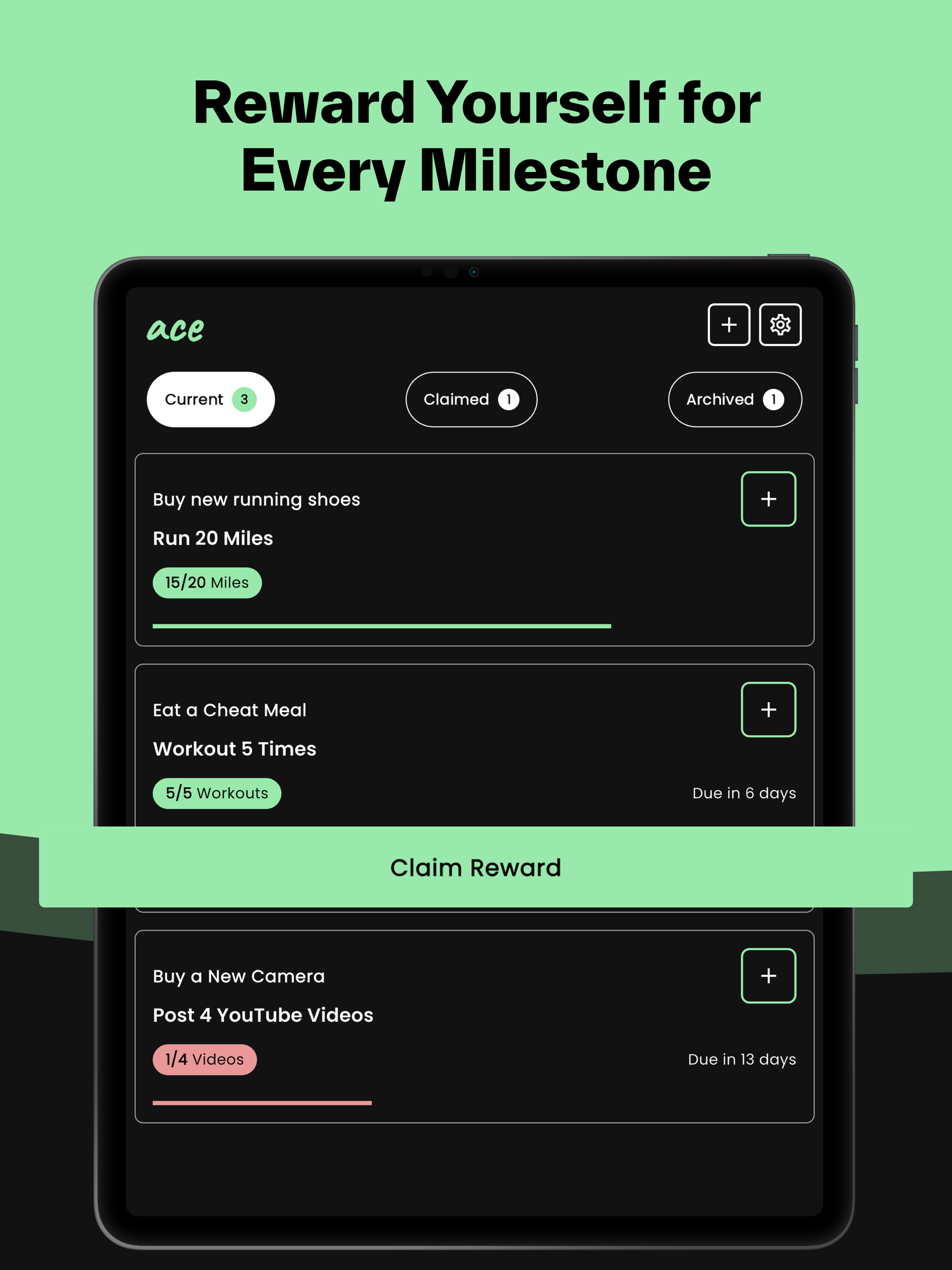 Ace - Goal and Reward Tracker screenshot 8