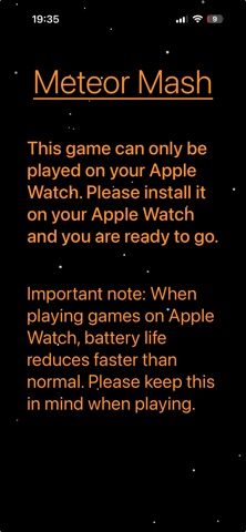 Meteor Mash Watchgame Screenshot 1 of 1