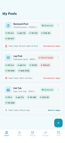 Poolary iPhone screenshot