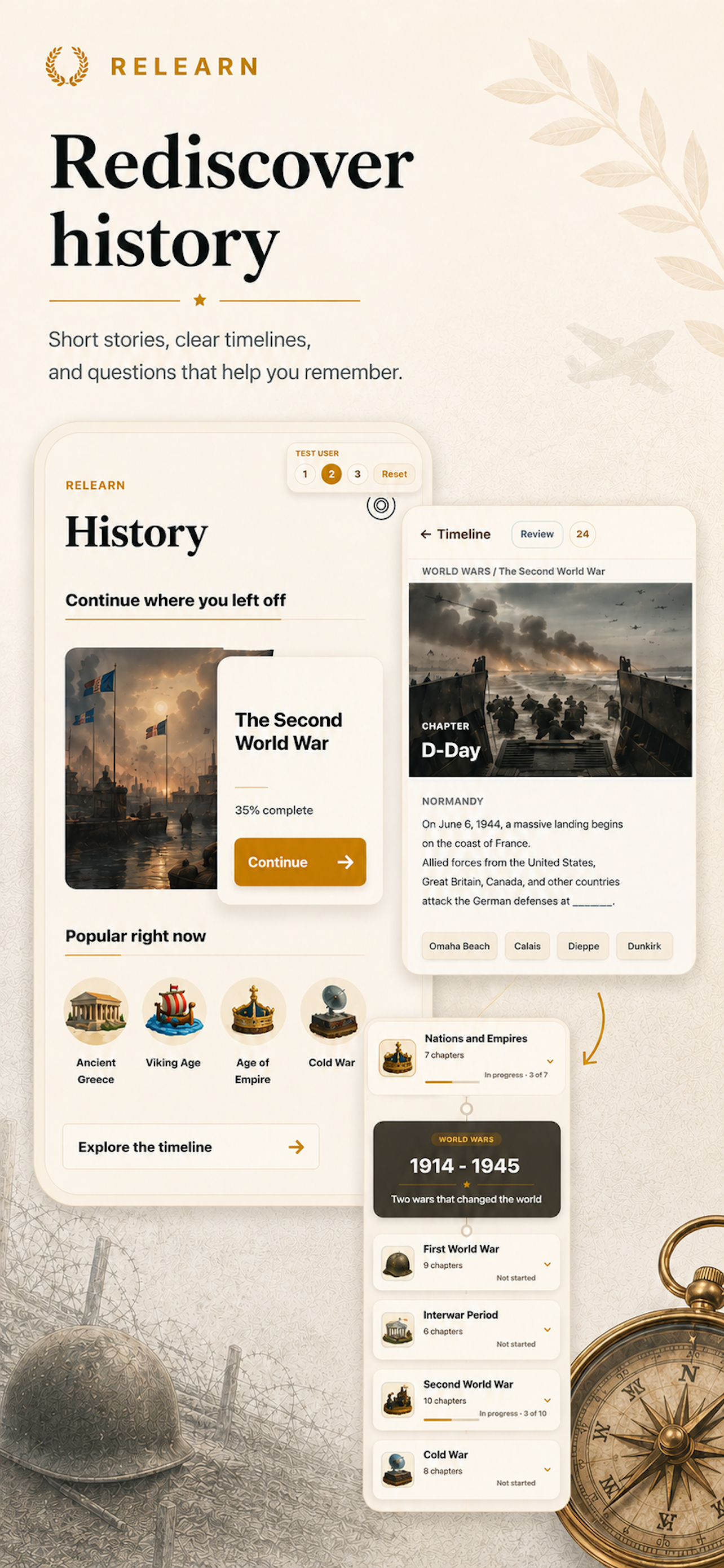 Relearn History screenshot 4
