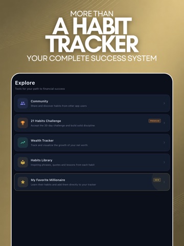 21 Millionaire Habits iPad screenshot
